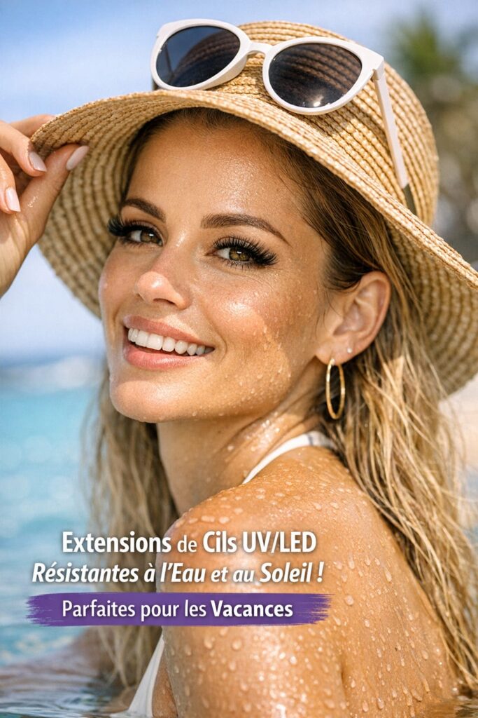 extensions de cils idéales pour les vacances – UV/LED